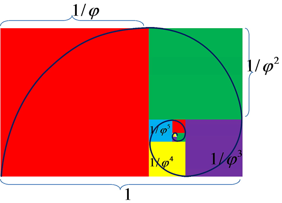 assorted-color squares graphics, minimalism, Fibonacci sequence, golden ratio, mathematics HD wallpaper