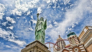 Statue of Liberty low angle photography HD wallpaper
