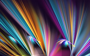 multi-colored abstract digital wallpaper