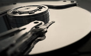 grayscale photography of electronic device