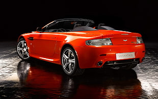 stock photography of red convertible HD wallpaper