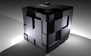 mirror cube, cube HD wallpaper