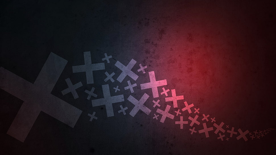 addition and multiplication illustration, abstract, minimalism, gradient, digital art HD wallpaper
