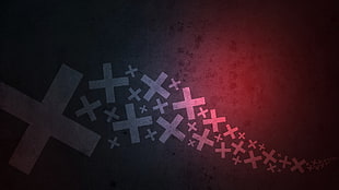 addition and multiplication illustration, abstract, minimalism, gradient, digital art