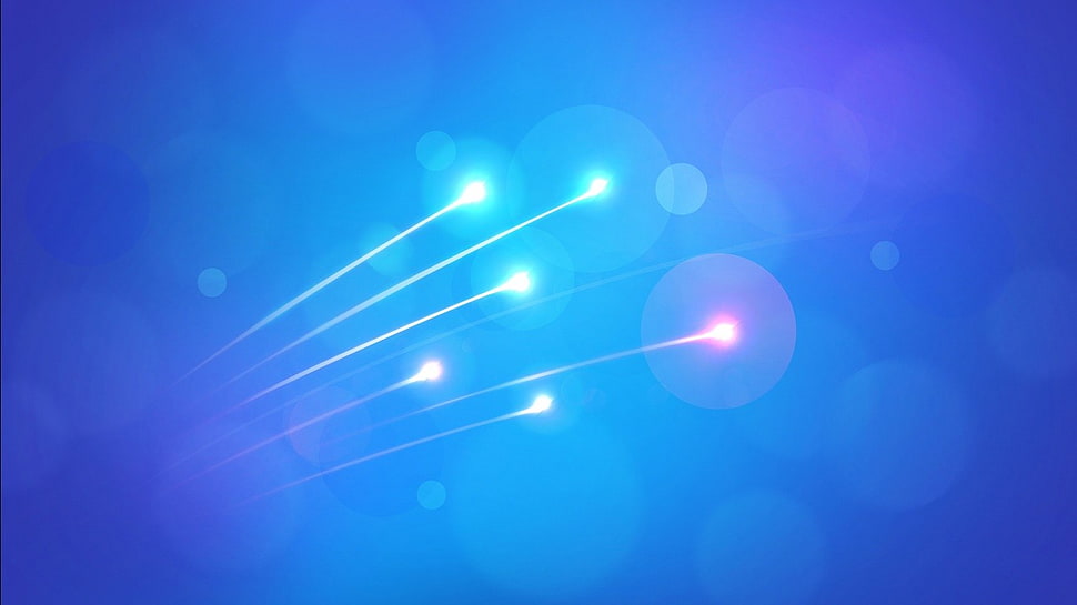 blue and white LED light, abstract HD wallpaper