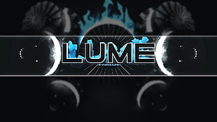 Lume logo, video games, music, Electro, typography