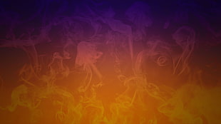 fire wallpaper, smoke, gradient, digital art
