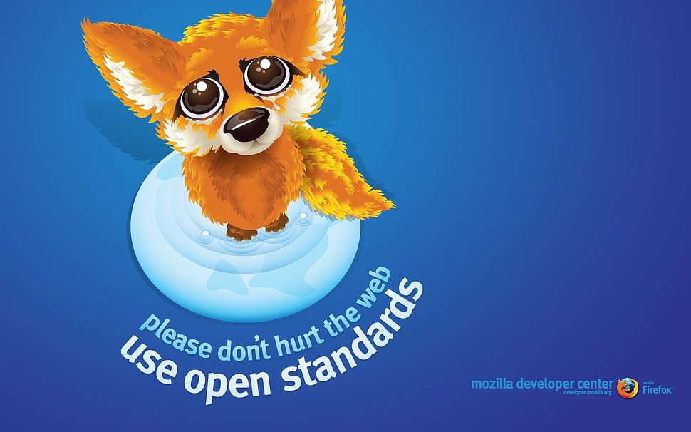 yellow and blue ceramic figurine, Mozilla Firefox, logo, open source, Browser HD wallpaper