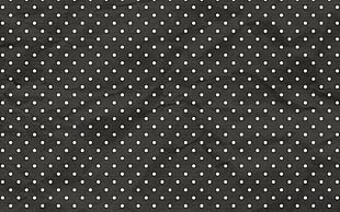 black and white polka dot fabric HD wallpaper