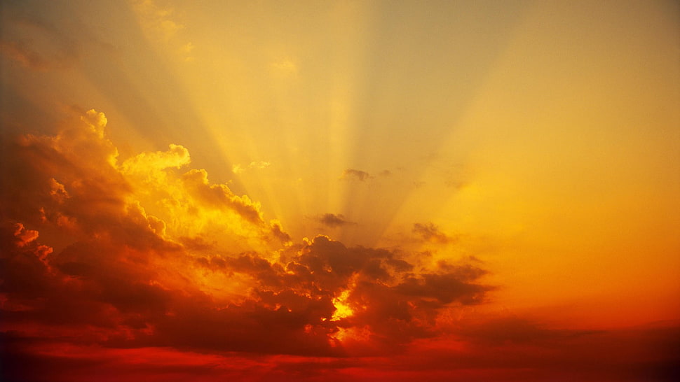 sunrise, sunset HD wallpaper