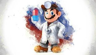 Super Mario illustration, Super Smash Brothers