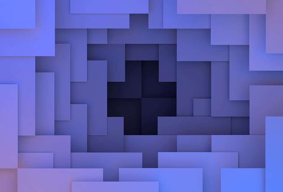 gray and black digital wallpaper, 3D, render, abstract, geometry HD wallpaper