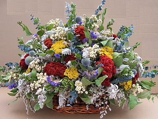 assorted flowers arrangement closeup photo