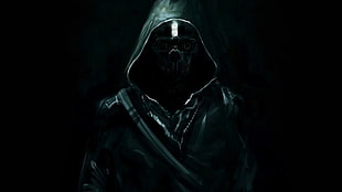 character wearing hoodie illustratio HD wallpaper