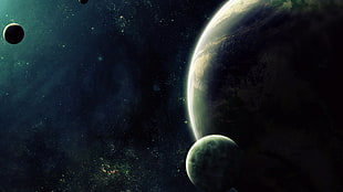 planet digital wallpaper