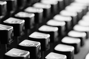 close up photo of typewriter keys