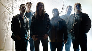 group of men standing and pose for picture HD wallpaper
