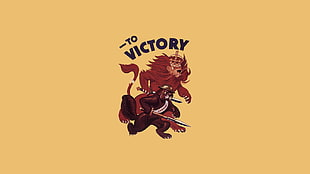 to victory illustration, World War II, UK HD wallpaper