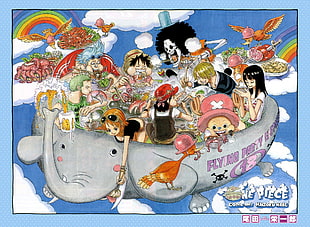 One Piece poster, One Piece, Nami, Nico Robin, Tony Tony Chopper HD wallpaper