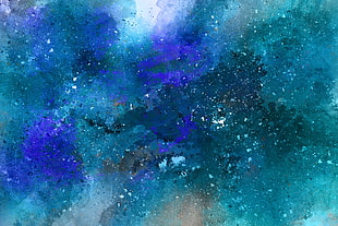 blue and green abstract illustration
