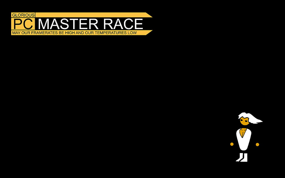 black and red Supreme logo, PC gaming, Master Race, simple background, Zero Punctuation HD wallpaper