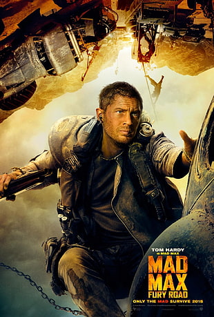 Mad Max movie cover, Mad Max: Fury Road, movies, Tom Hardy, Mad Max HD wallpaper