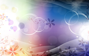 light and flower effect photo
