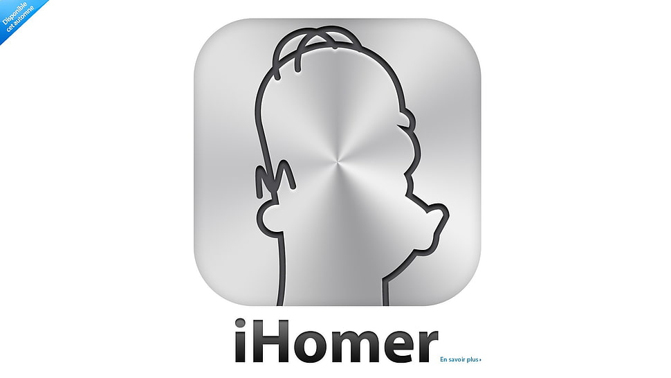 iHomer logo, humor, Apple Inc., Homer Simpson HD wallpaper