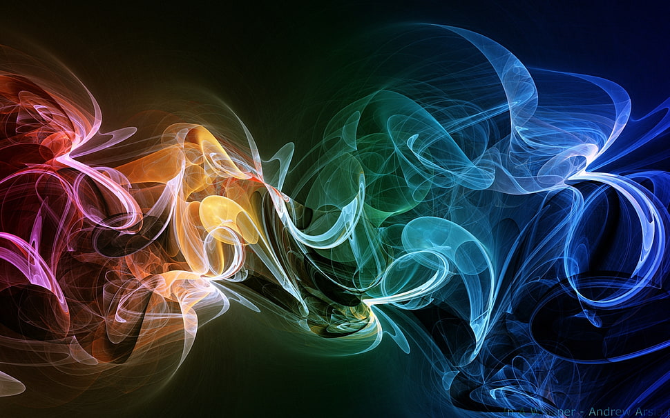 multicolored graphics, abstract HD wallpaper
