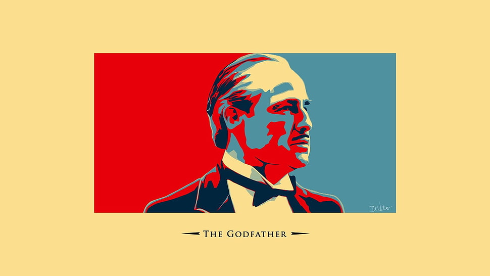 The Godfather poster, The Godfather, Marlon Brando, movies, actor HD wallpaper
