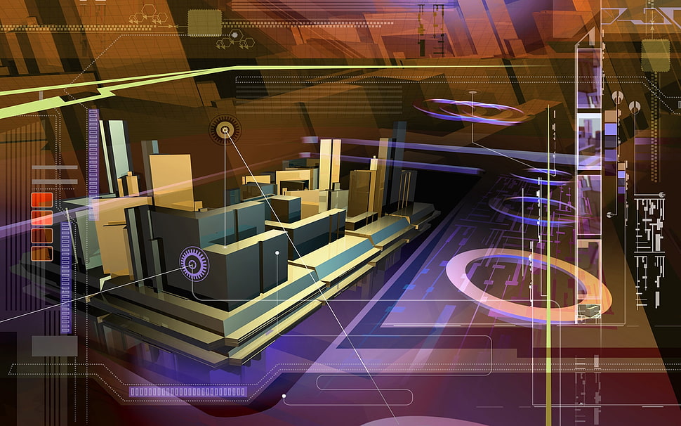 3D design artwork HD wallpaper