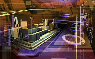3D design artwork HD wallpaper