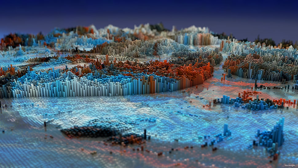 black and red graphic wallpaper, 3D, CGI, digital art, artwork HD wallpaper