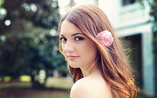 women's pink hair accessory