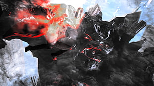 black and red wallpaper, DmC: Devil May Cry, video games, Dante, screen shot HD wallpaper