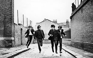 men's suit jacket, The Beatles HD wallpaper