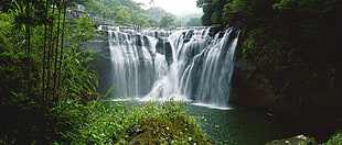 landscape photo of waterfalls