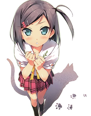 gray-haired female anime character illustration, Kantoku, anime, Hentai Ouji to Warawanai Neko, anime girls