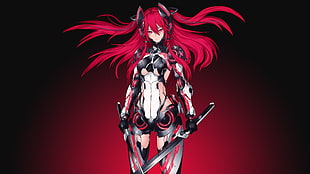 red haired female anime character