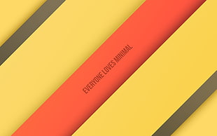 Everyone Loves Minimal text, yellow, minimalism, selective coloring HD wallpaper