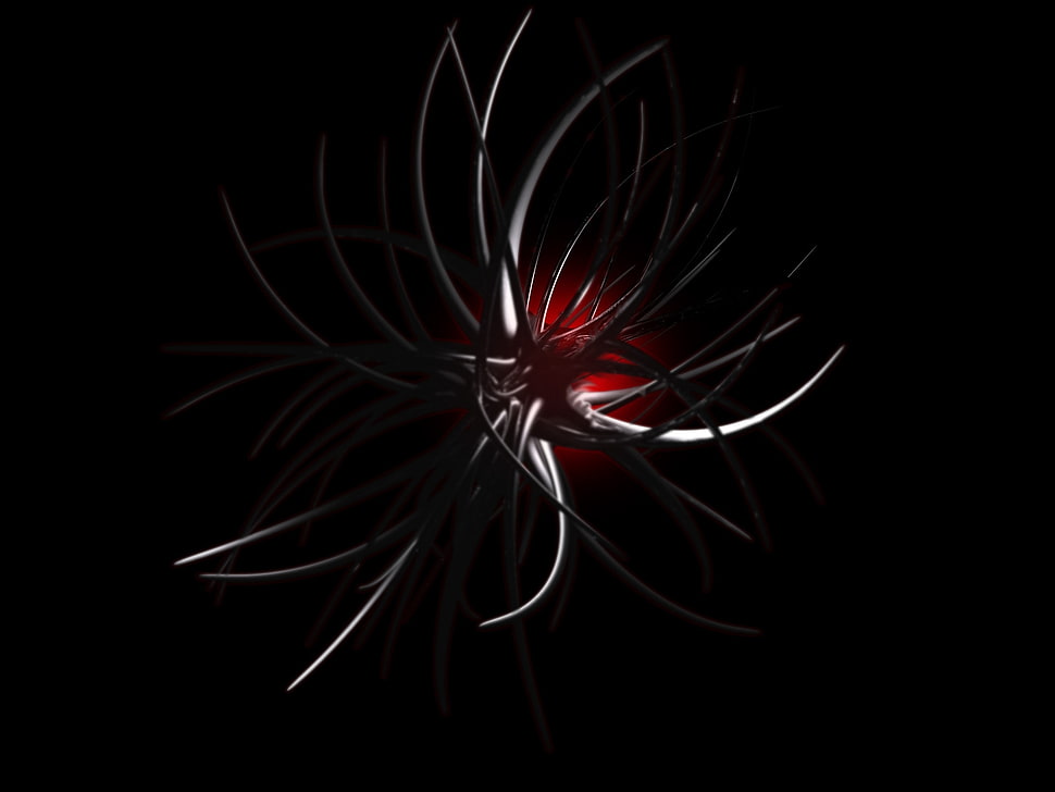 black and red graphics art HD wallpaper