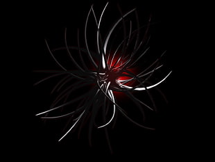 black and red graphics art