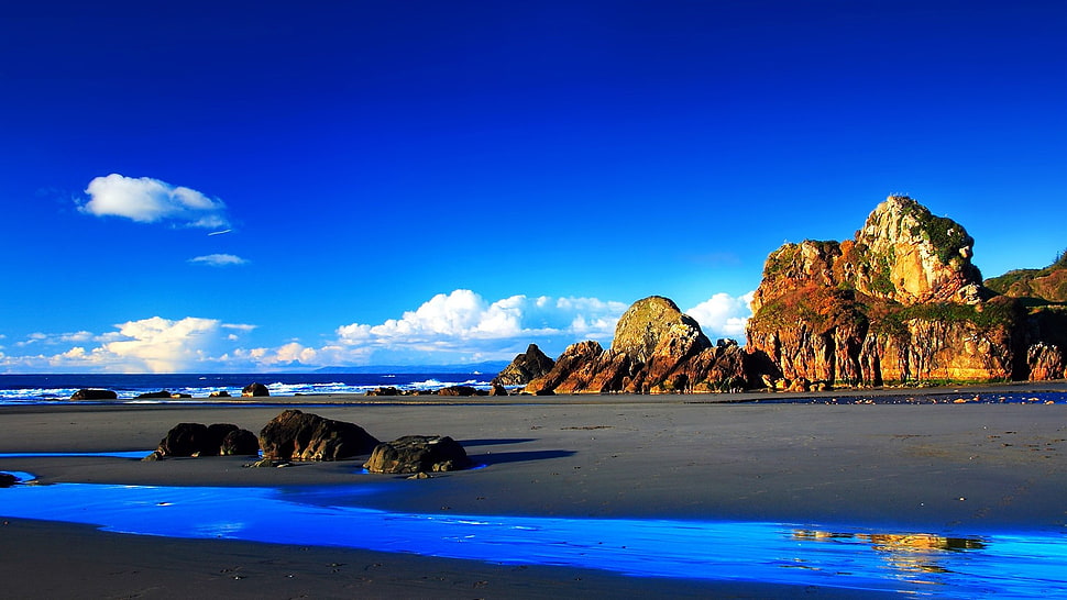 brown mountain, landscape HD wallpaper