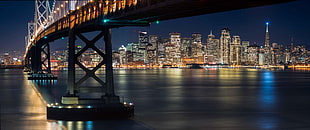 black metal bridge, San Francisco, Golden Gate Bridge, bridge, skyline HD wallpaper