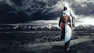 Assassin's Creed poster, Assassin's Creed, Altaïr Ibn-La'Ahad, video games