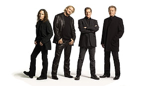 four male in black formal suit