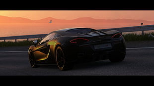 black luxury car, Driveclub, car, racing HD wallpaper