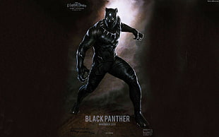 digital wallpaper of Black Panther