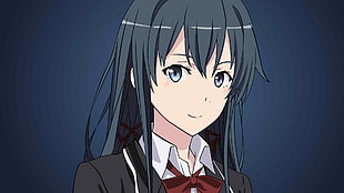 female black haired anime character