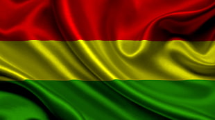 red, yellow, and green flag HD wallpaper